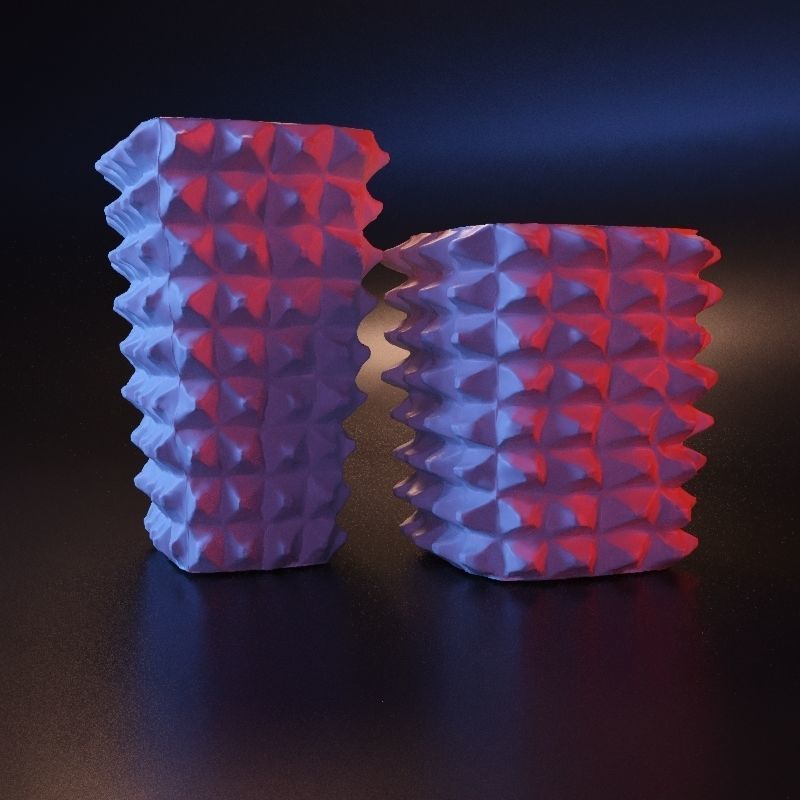 Vase cubic 3D print model_8