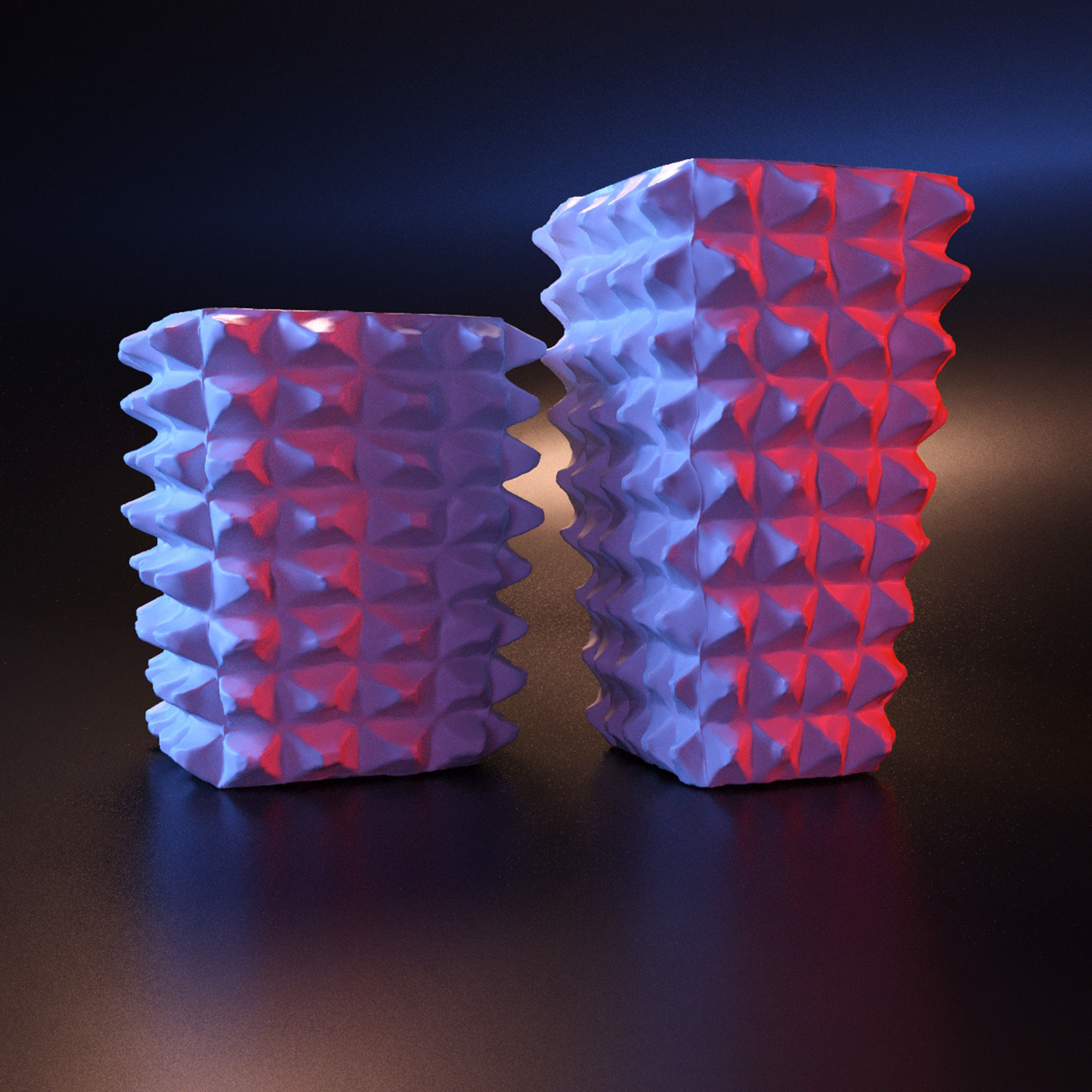 Vase cubic 3D print model_1