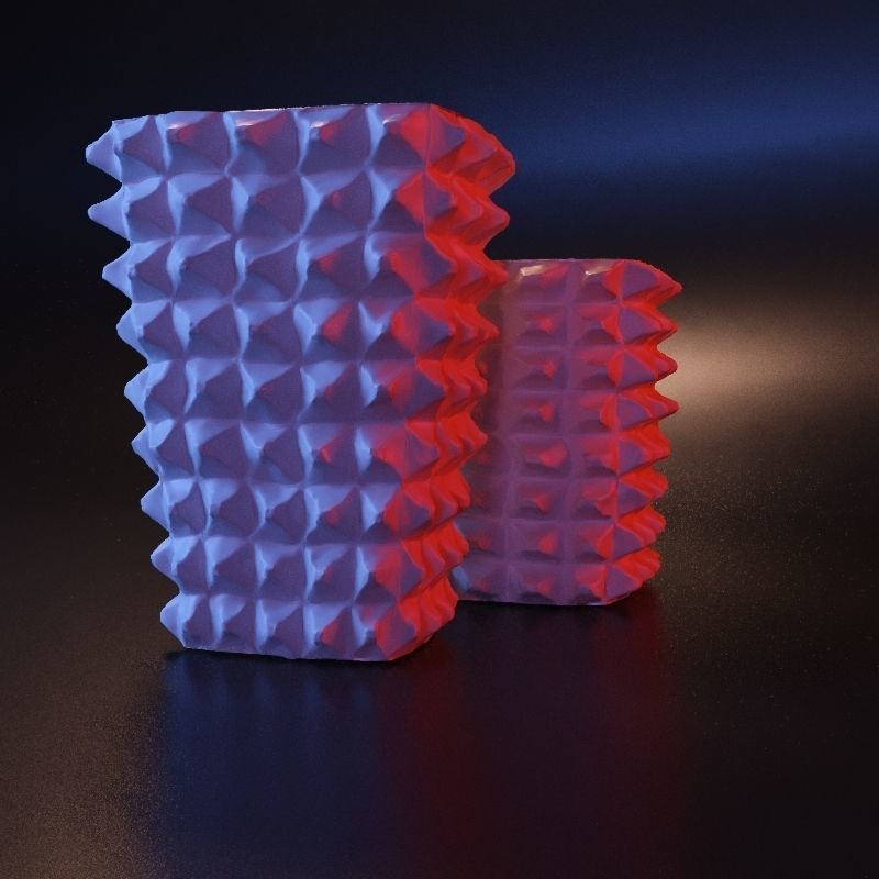 Vase cubic 3D print model_9