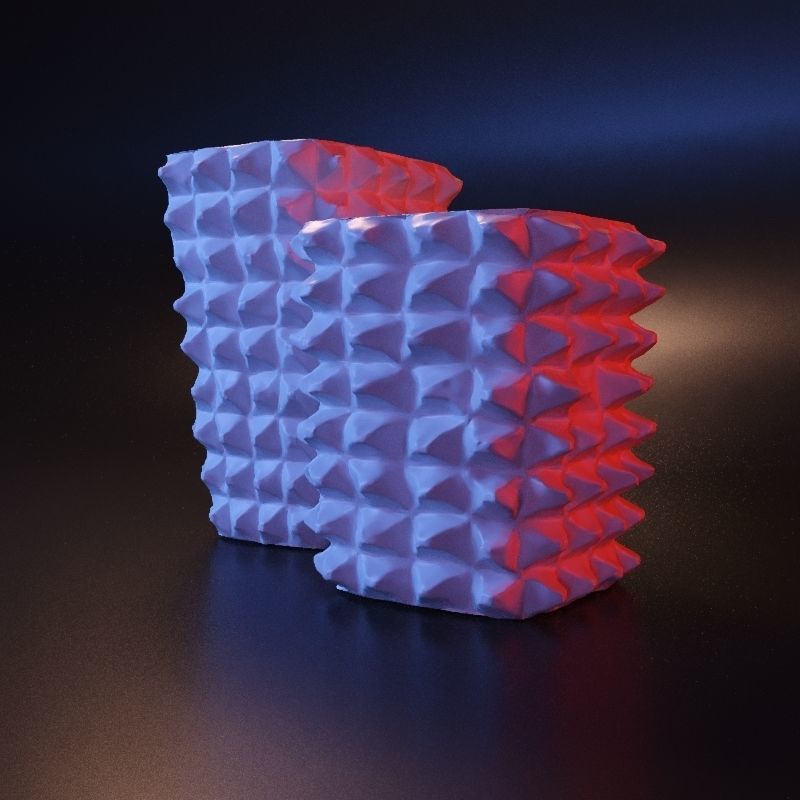 Vase cubic 3D print model_7