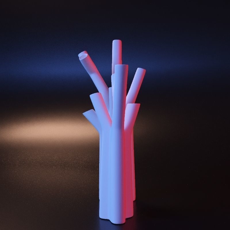 Vase tree 3D print model_11