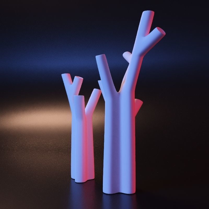 Vase tree 3D print model_8