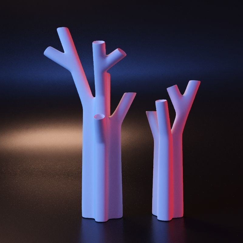 Vase tree 3D print model_6