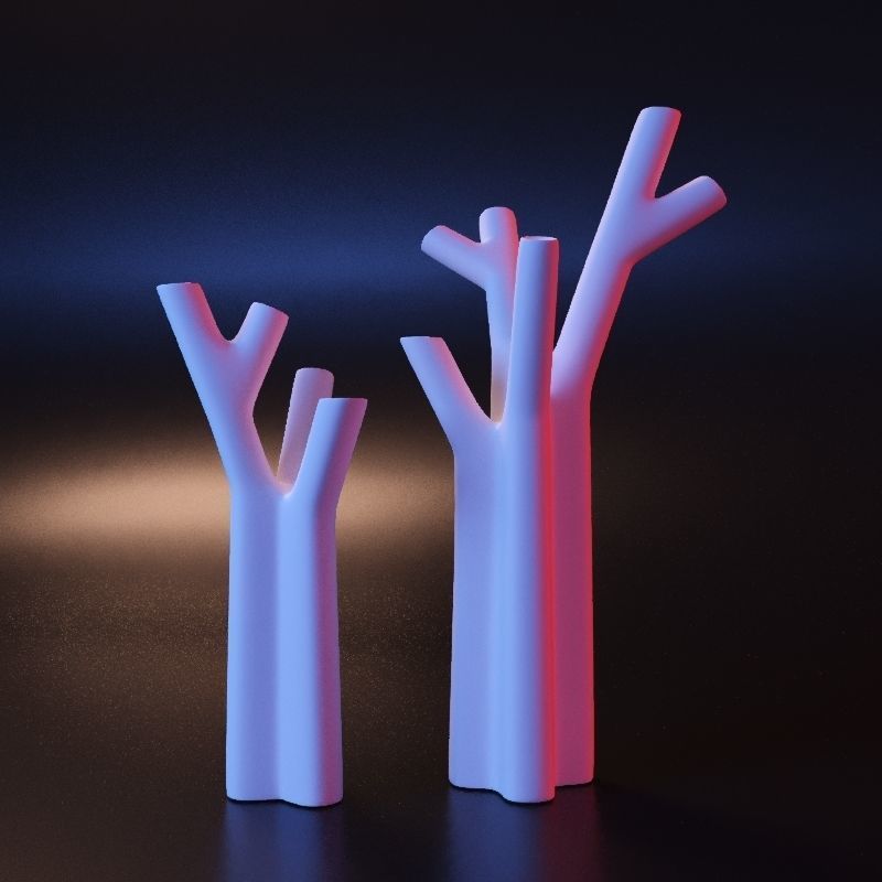 Vase tree 3D print model_9