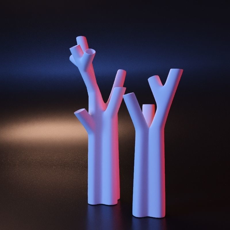Vase tree 3D print model_5