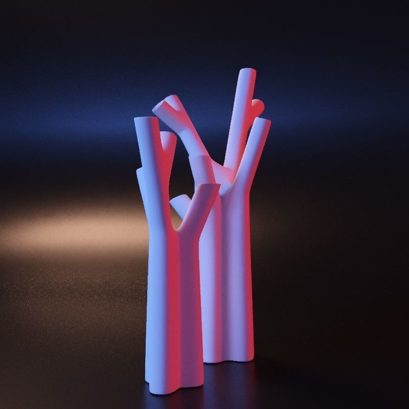 Vase tree 3D print model_10