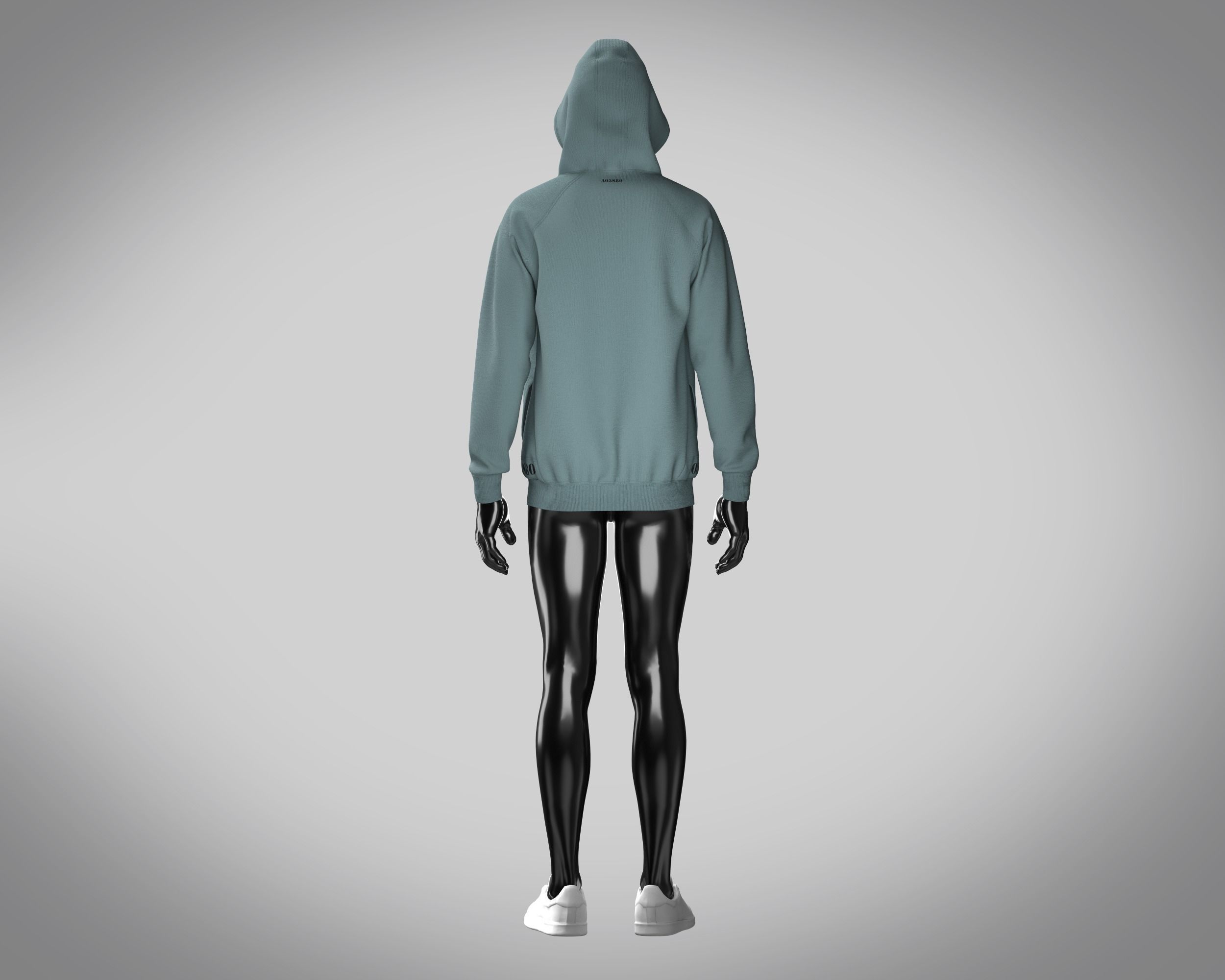 Hoodie Raglan  3D model_6