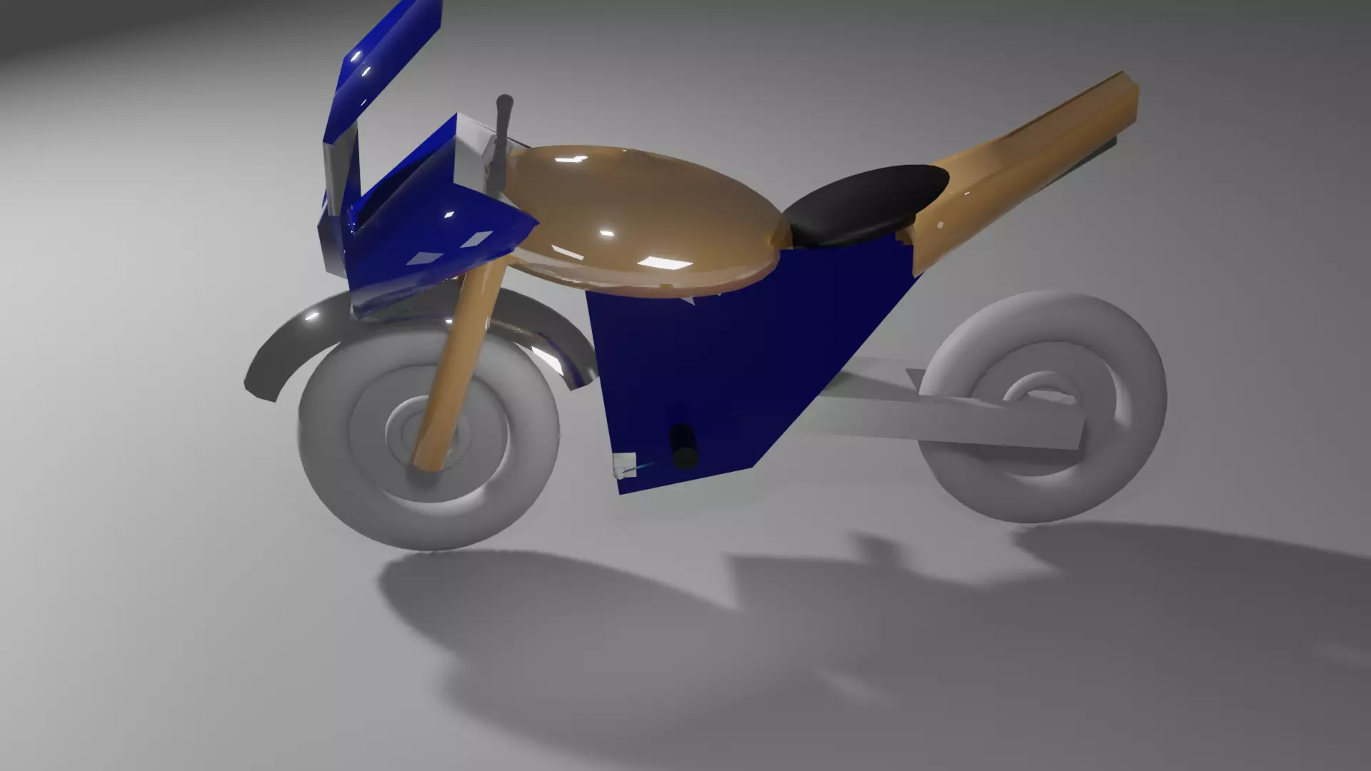 super bike Low-poly 3D model_0