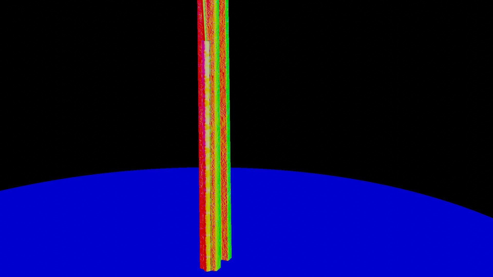 Concrete street lamp Low-poly 3D model_35