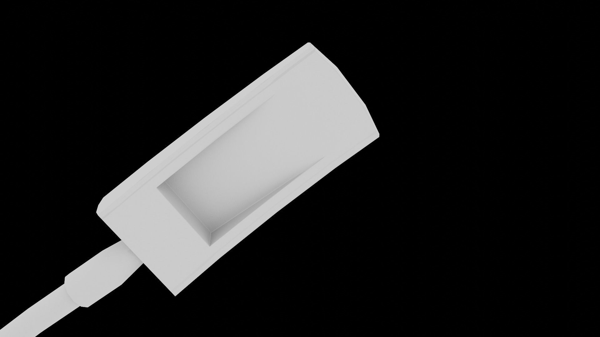 Concrete street lamp Low-poly 3D model_26