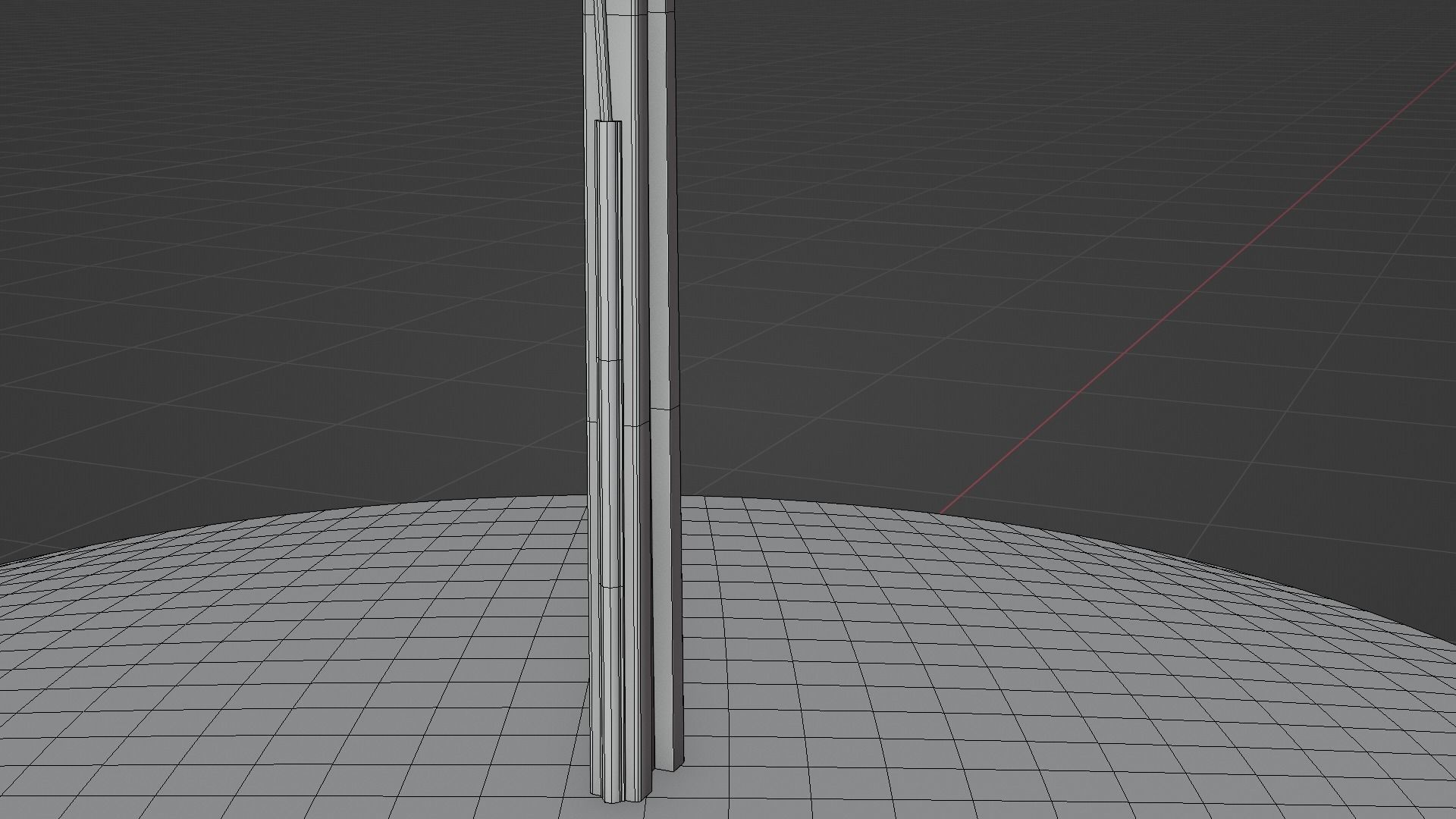 Concrete street lamp Low-poly 3D model_48