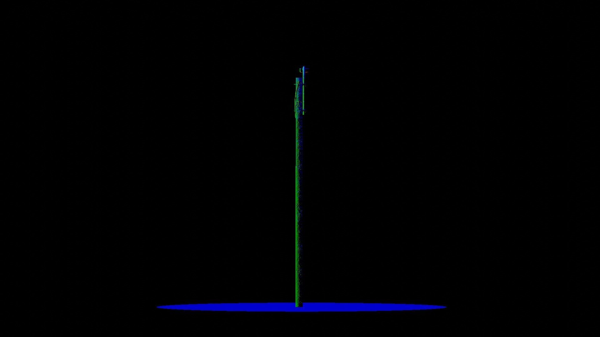 Concrete street lamp Low-poly 3D model_30