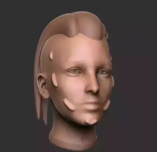 Warior woman head