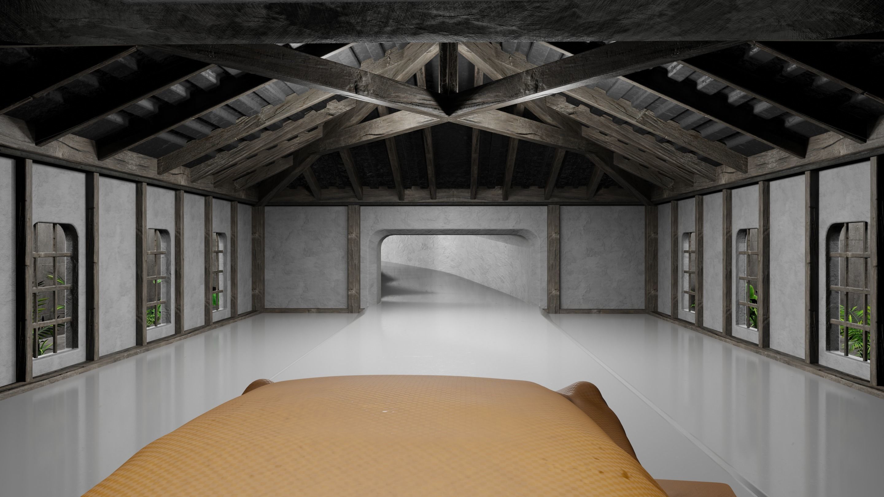 Car studio interior 3D model 3D model_10