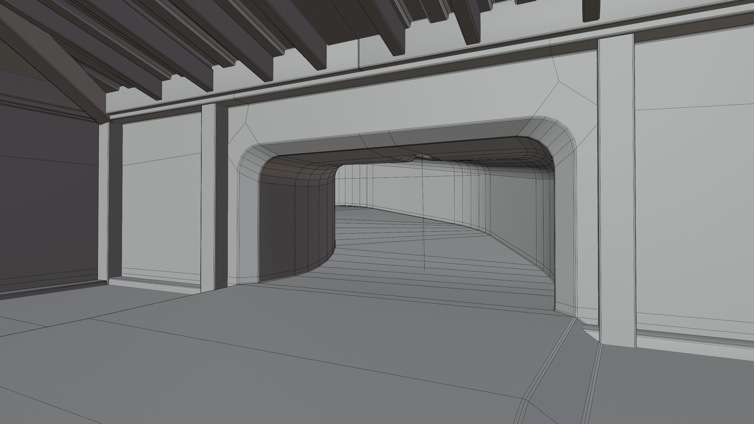 Car studio interior 3D model 3D model_14