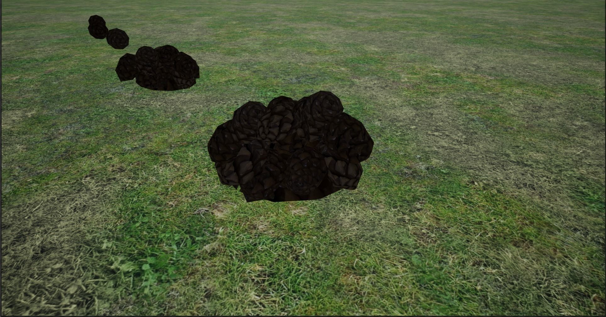 Lowpoly Pinecones and stack of Pinecones Low-poly 3D model_16