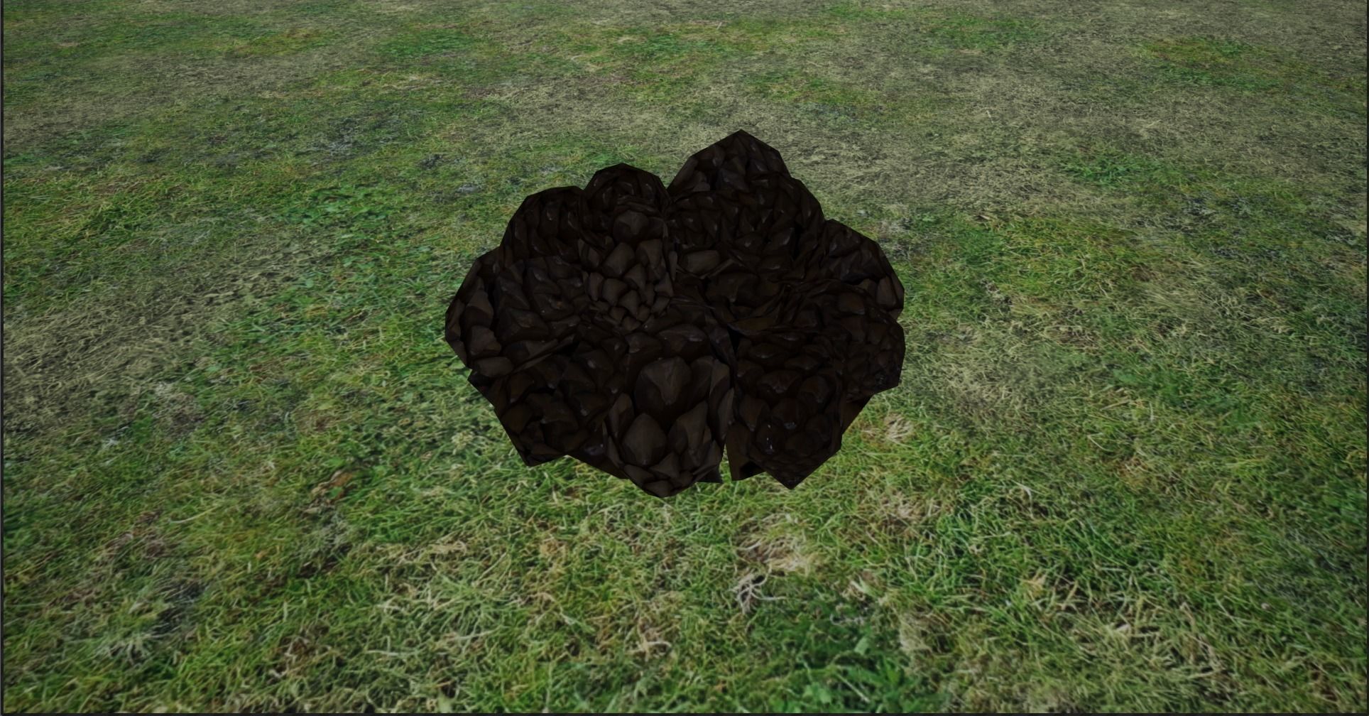 Lowpoly Pinecones and stack of Pinecones Low-poly 3D model_15