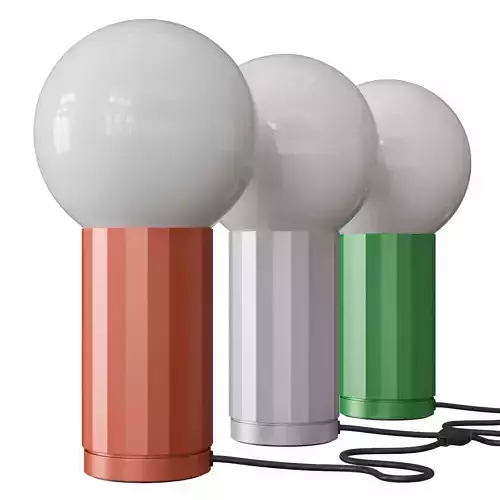 Turn On Table Lamp 3D model