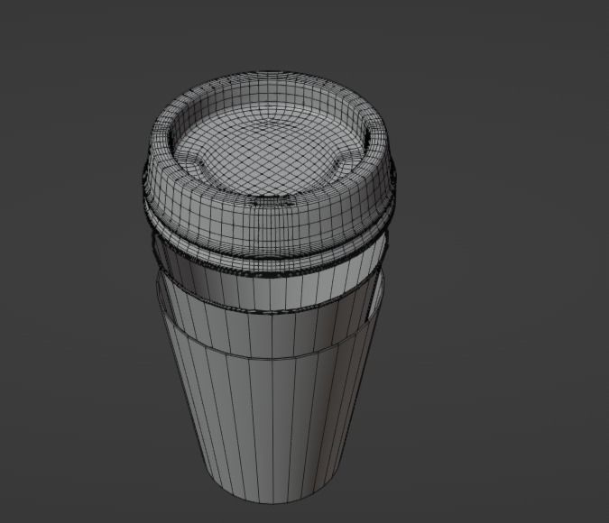 Coffee cup  3D model_3