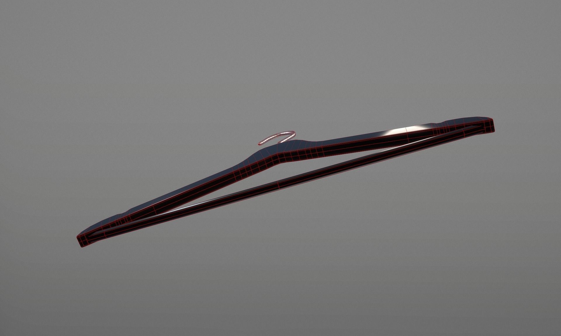 Plastic Black Coat Hanger 1A Low-poly 3D model_20