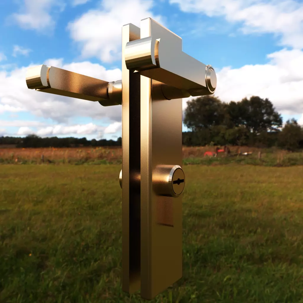 door lock Free low-poly 3D model_0