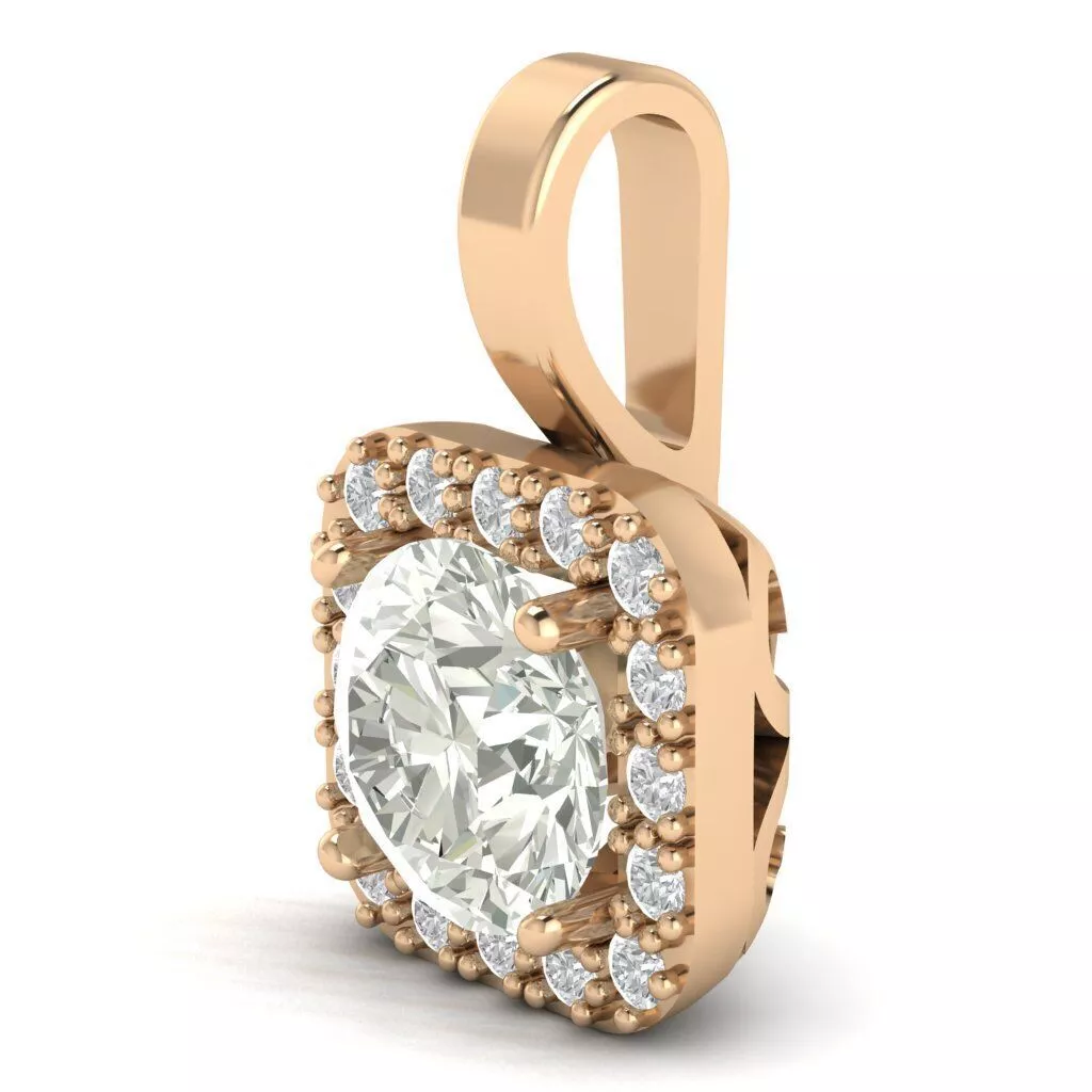 Pedant round gem 3D print model