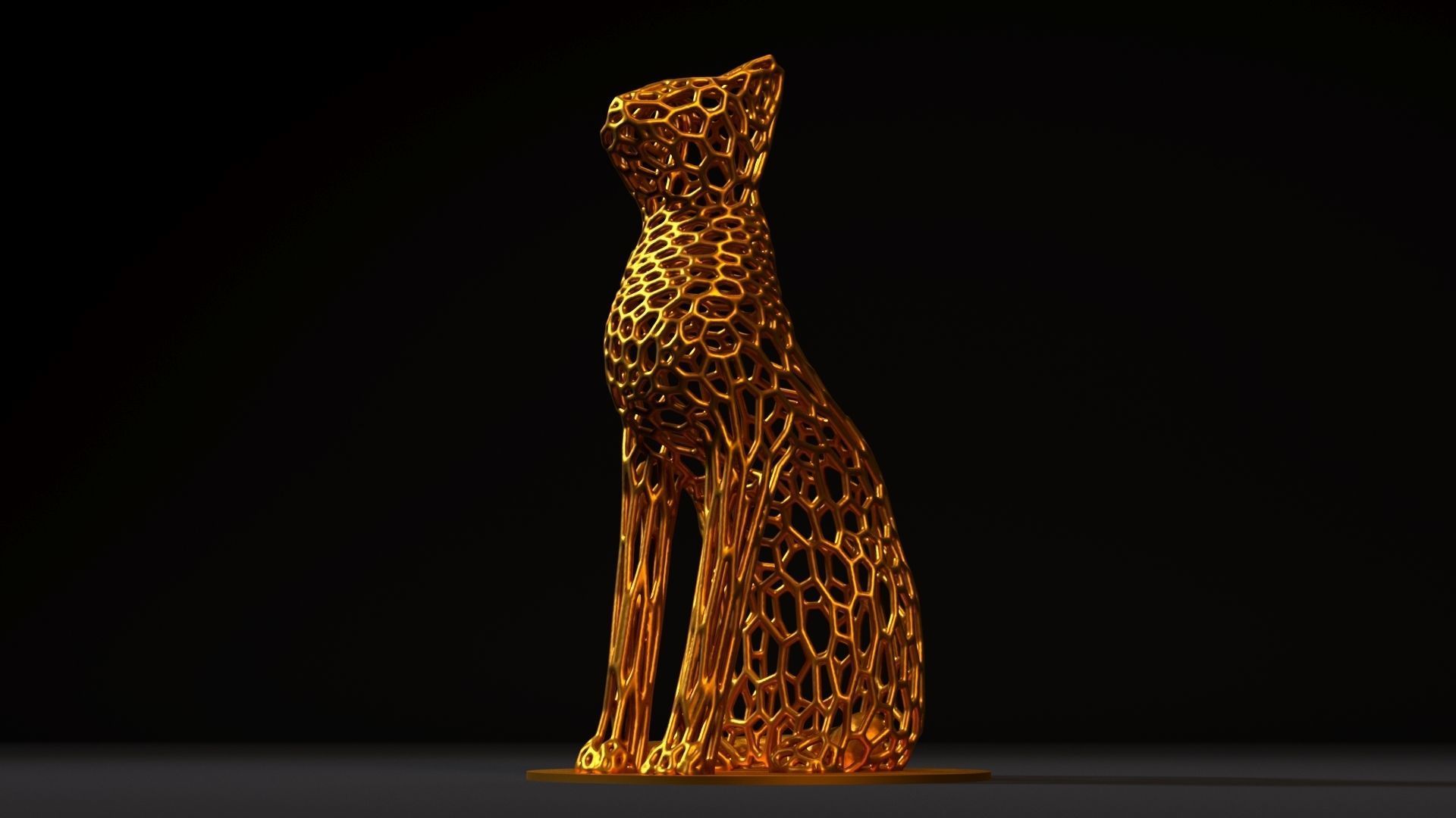 Goddess bastet 3D print model_9