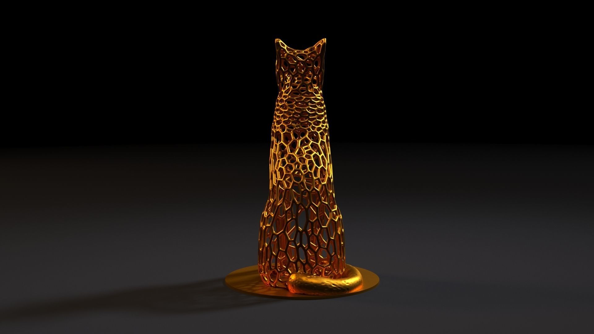 Goddess bastet 3D print model_3