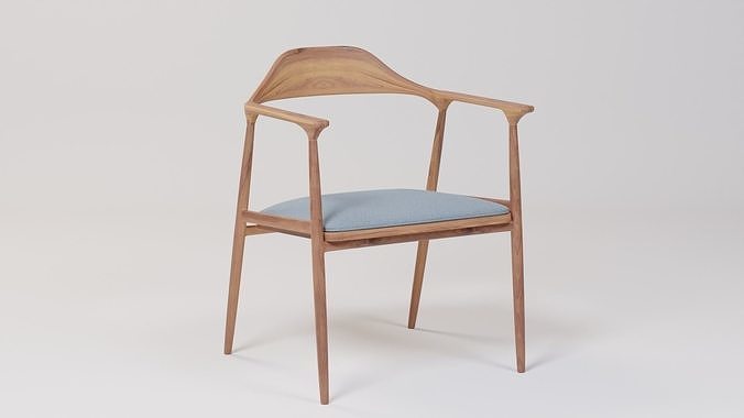 Stylish Cafe Chair 60x53x76 Low-poly 3D model
