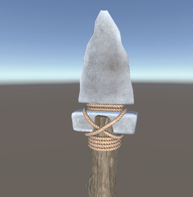 Spear survival weapon Low-poly 3D model Low-poly 3D model_14