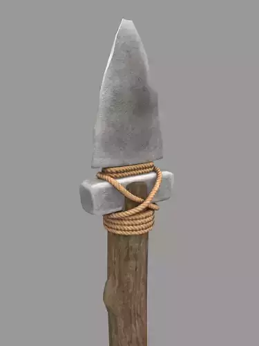 Spear survival weapon Low-poly 3D model
