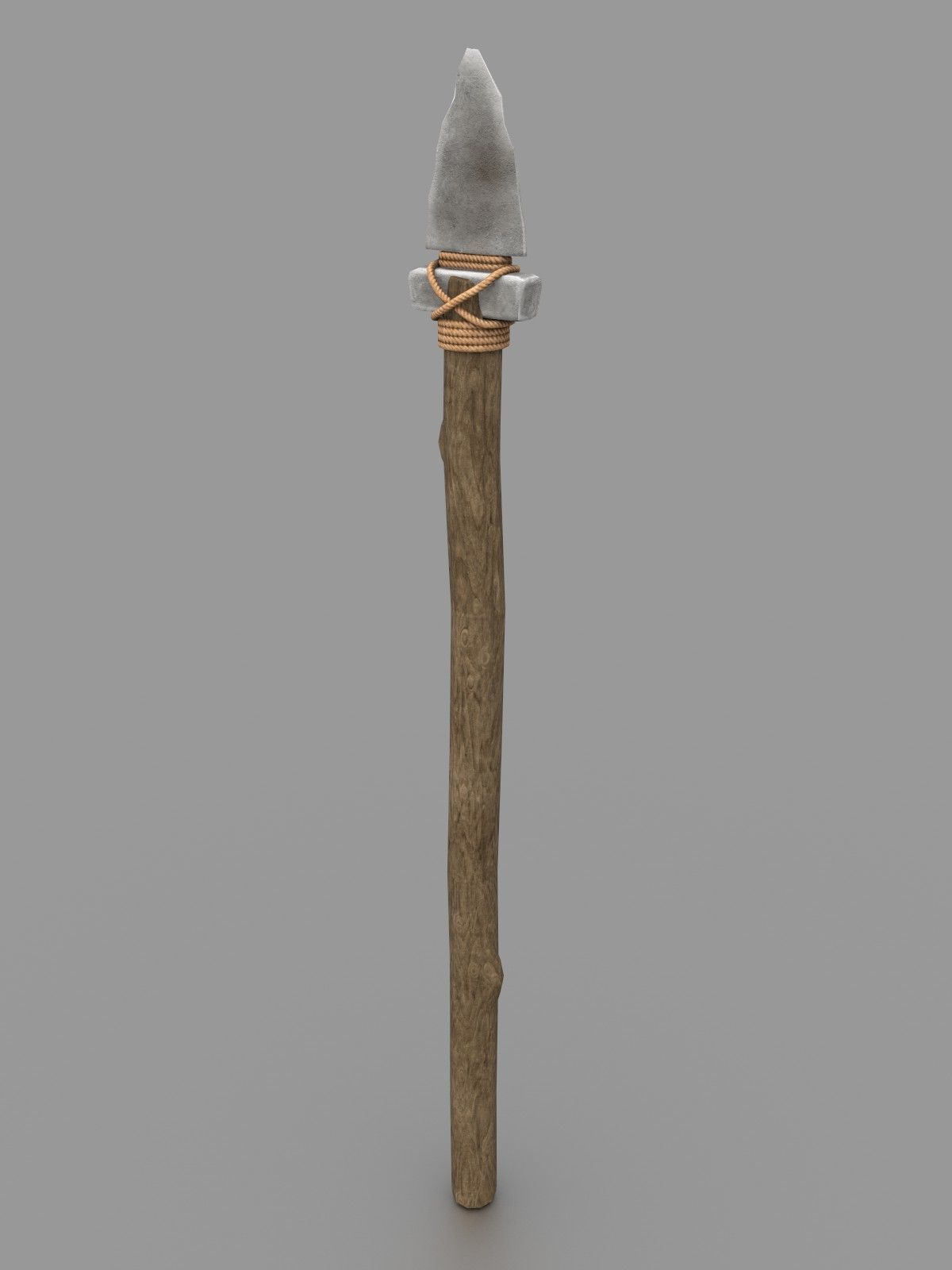 Spear survival weapon Low-poly 3D model Low-poly 3D model_1