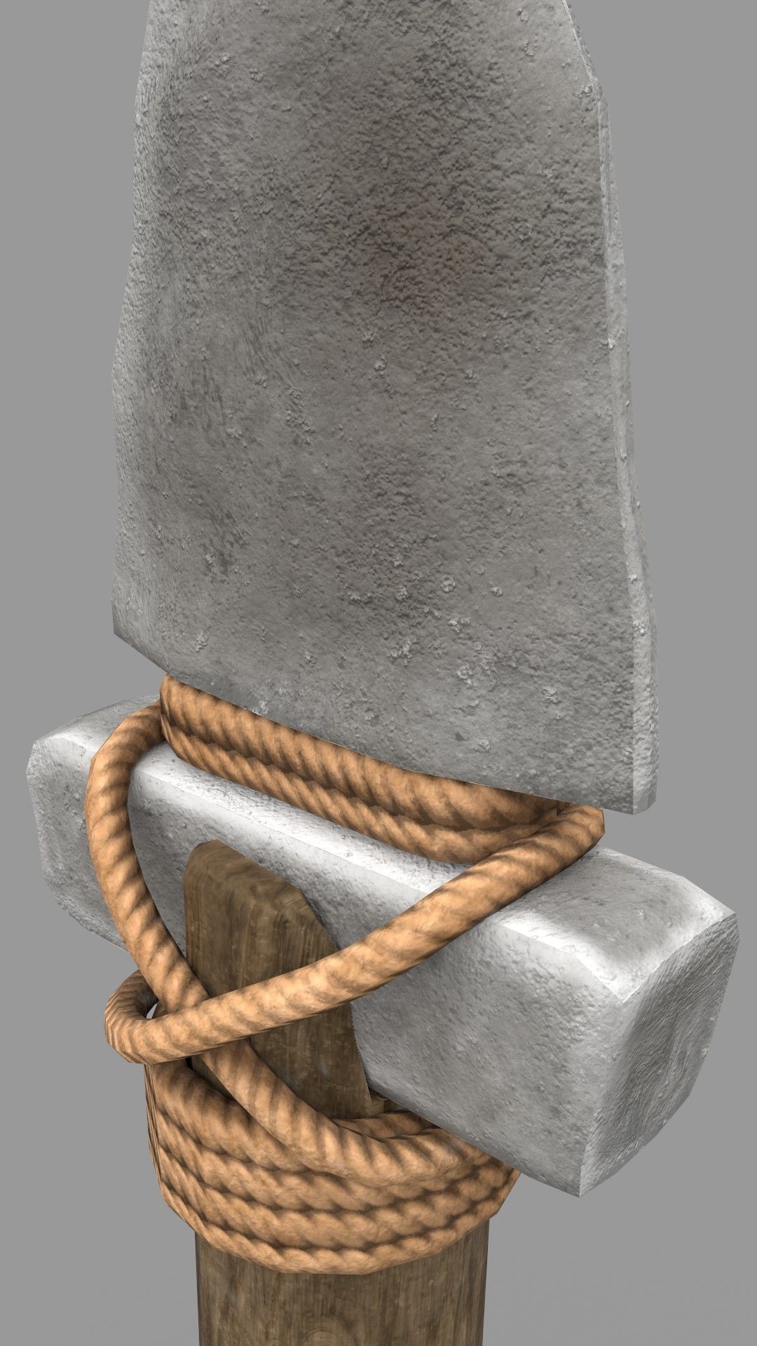 Spear survival weapon Low-poly 3D model Low-poly 3D model_3