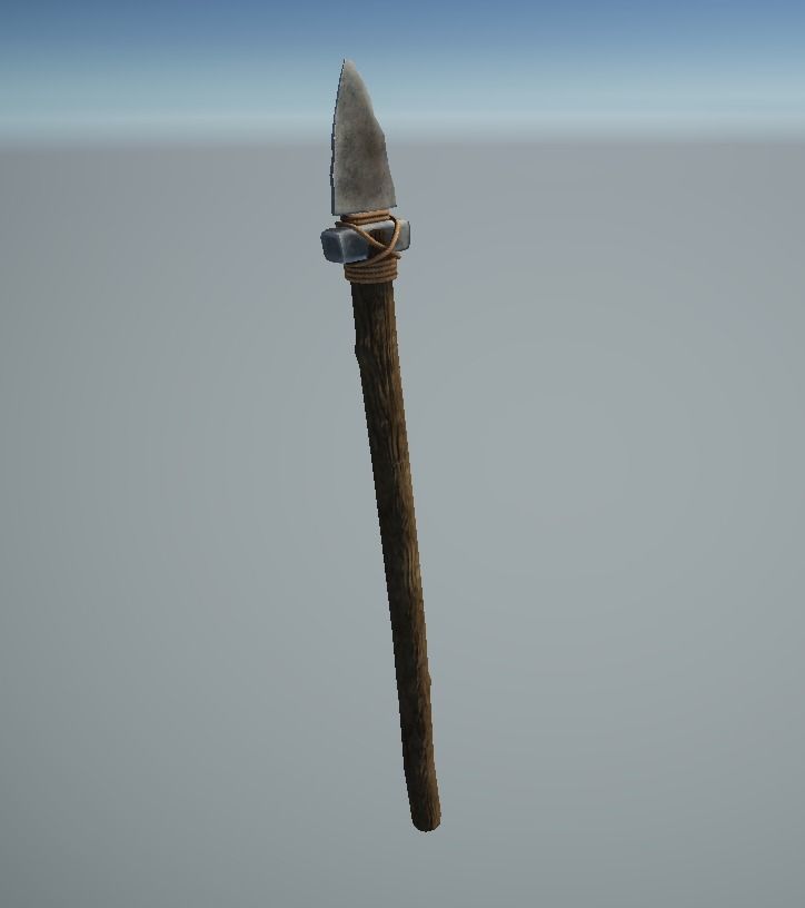 Spear survival weapon Low-poly 3D model Low-poly 3D model_12