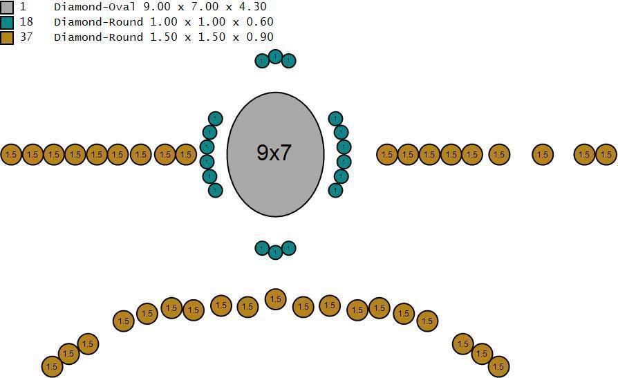 Engagement ring with wedding band 3D print model_9