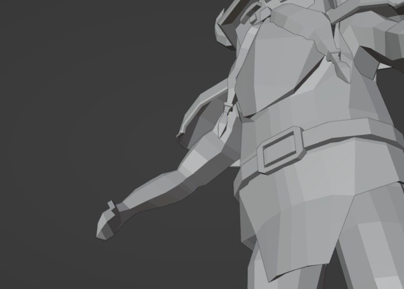 3D Dwarf Blender Low-poly 3D model_5