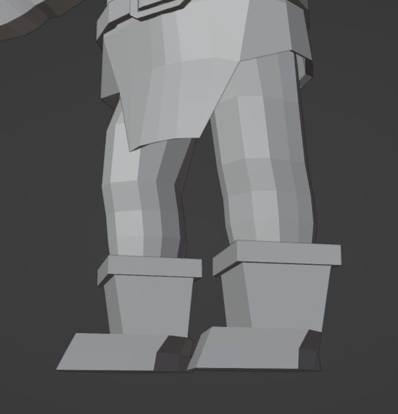3D Dwarf Blender Low-poly 3D model_6