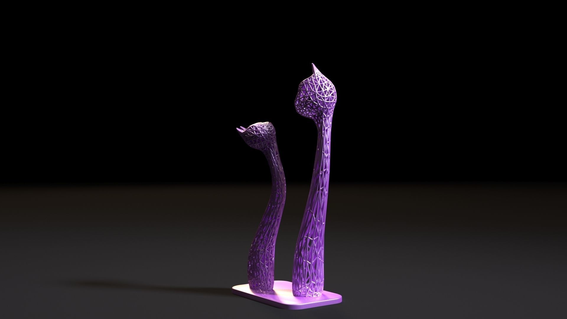 Cat statue 3D print model_13