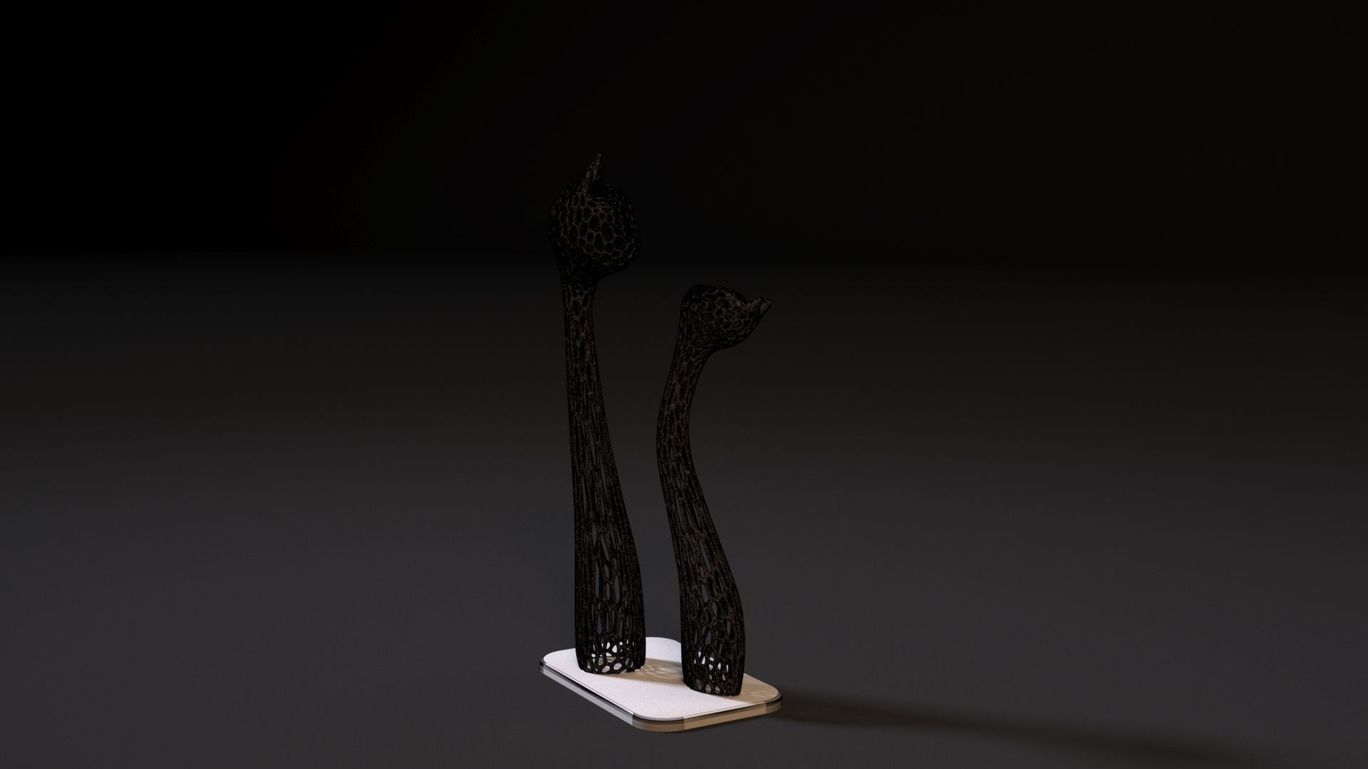 Cat statue 3D print model_20