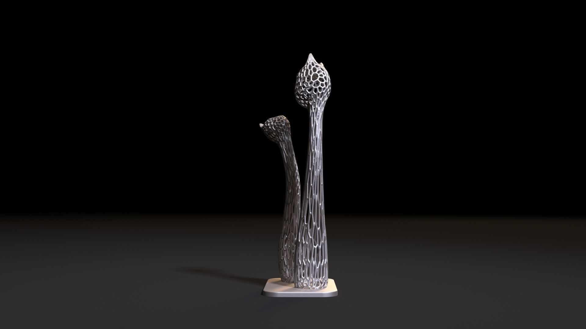 Cat statue 3D print model_10