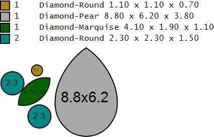 Engagement ring with cluster 3D print model_9