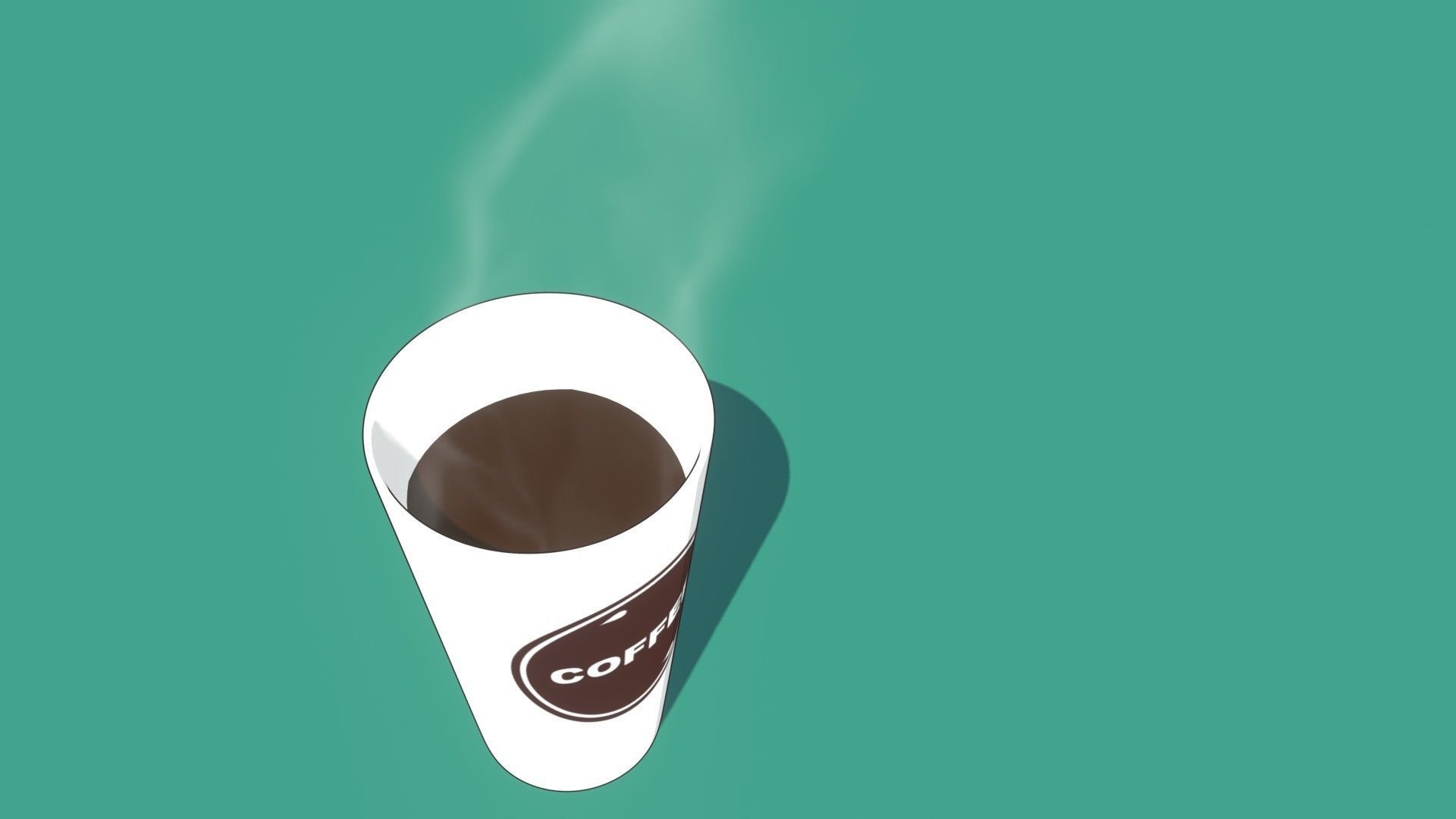 Hot coffee 3D model 3D model_2