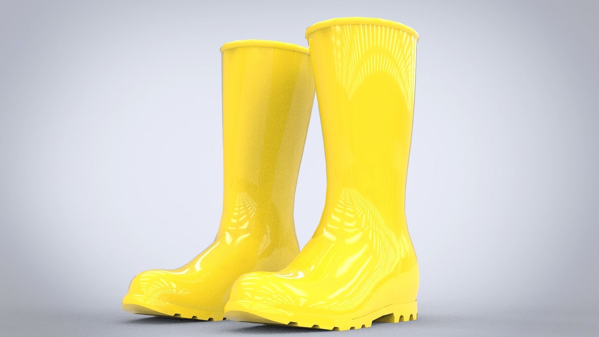 Rubber boots 3D model_7