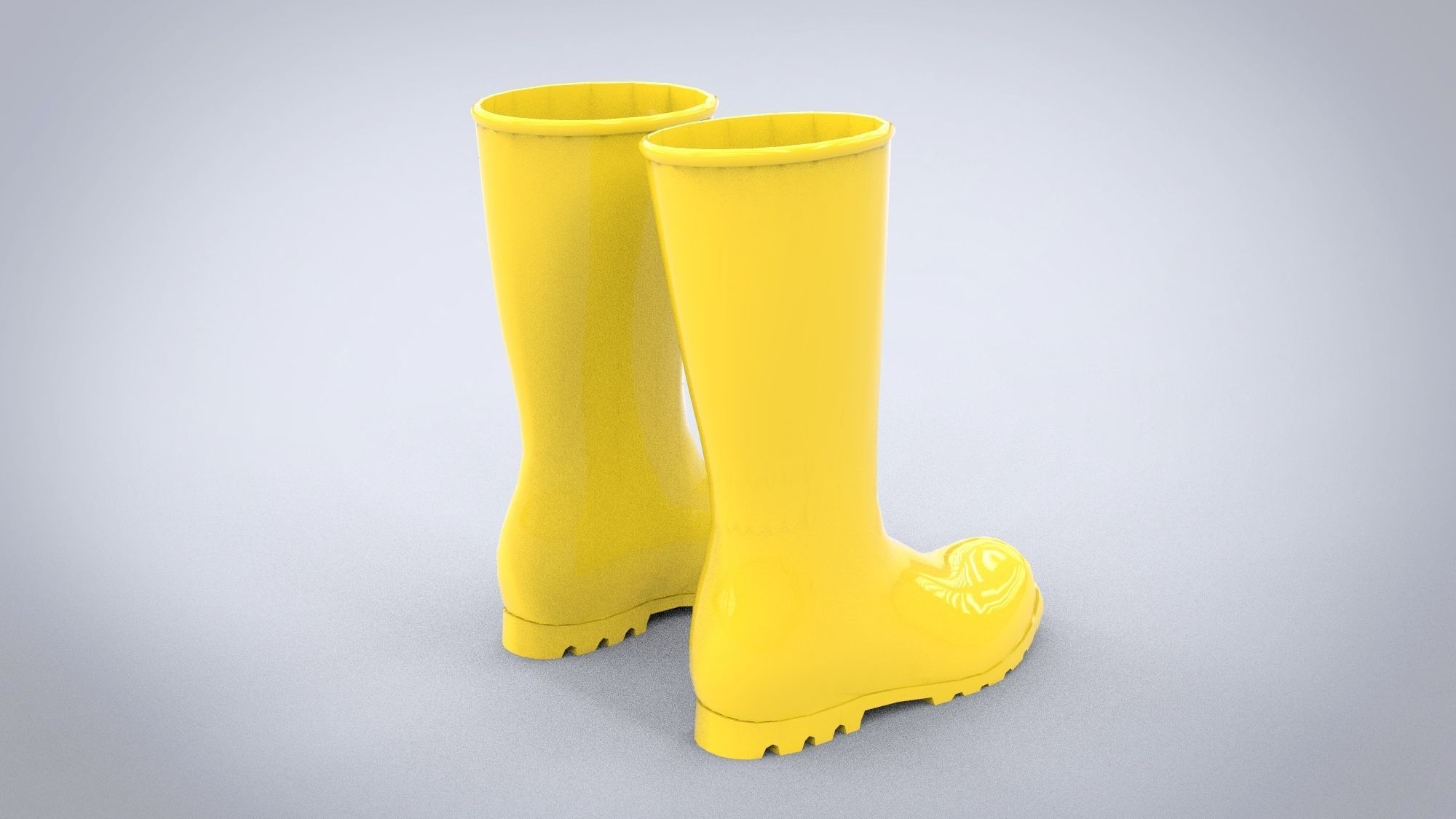 Rubber boots 3D model_5