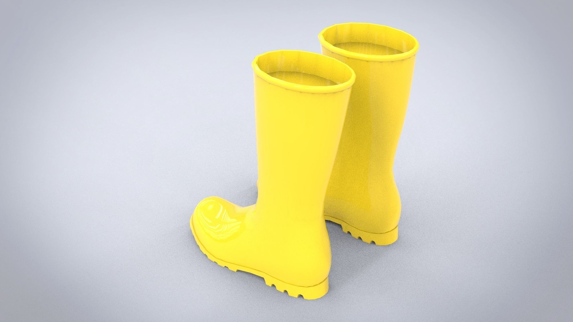 Rubber boots 3D model_6