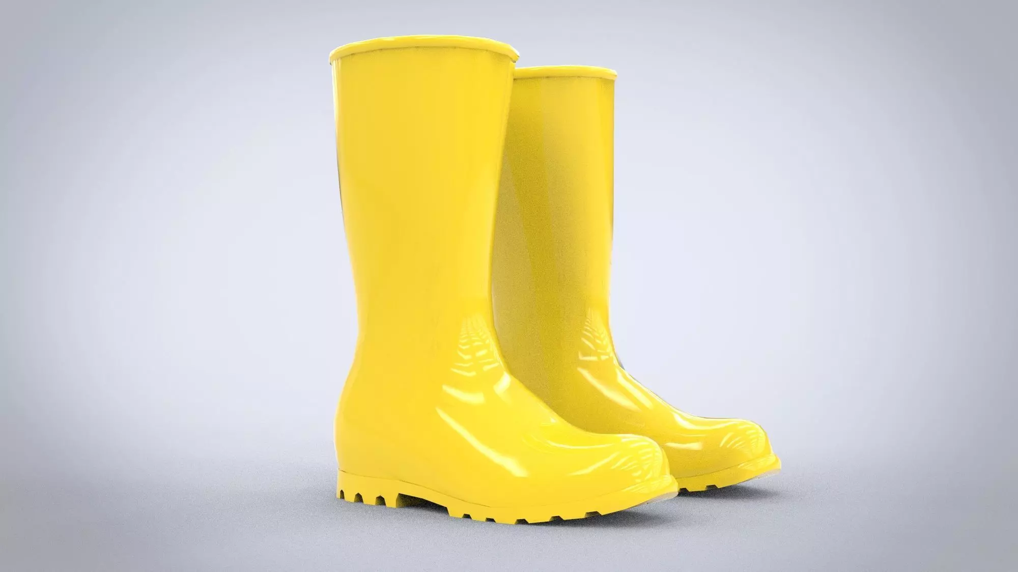 Rubber boots 3D model_0
