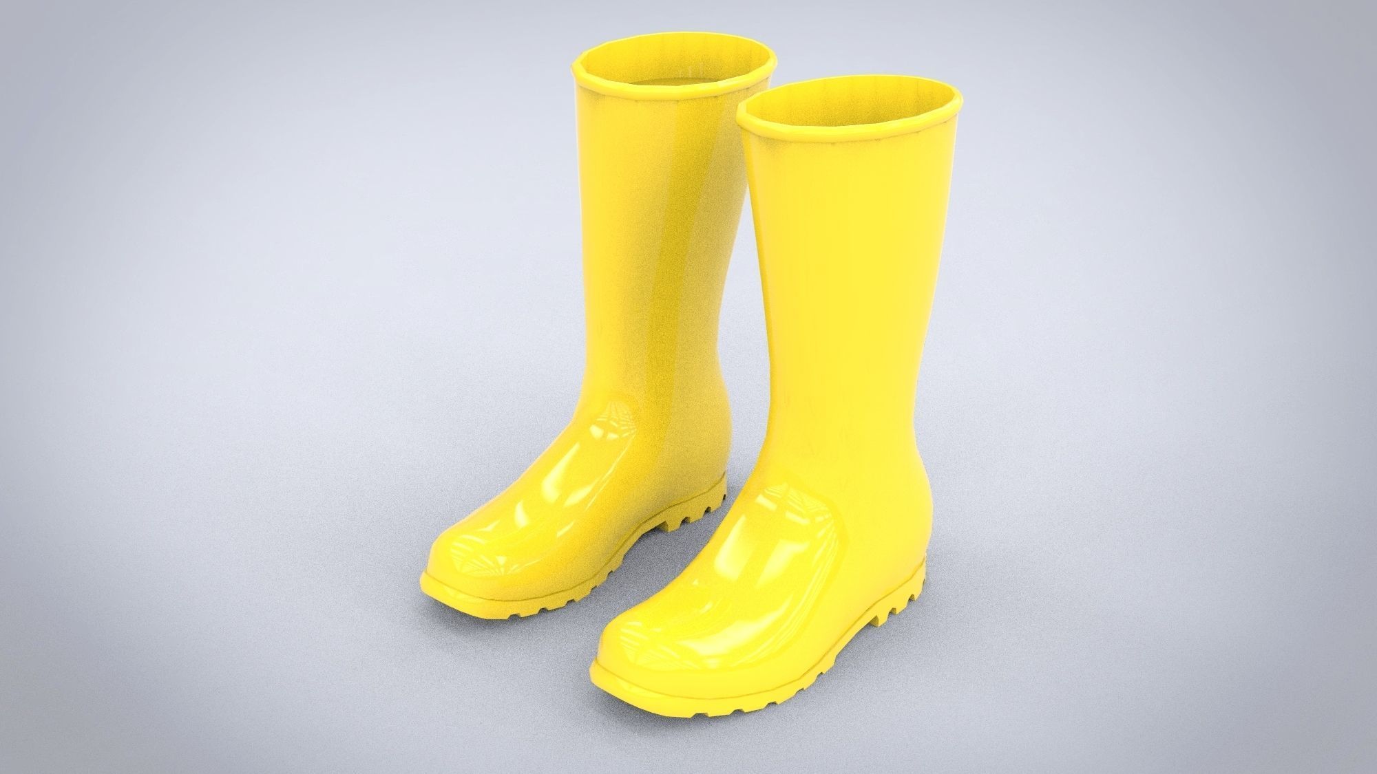 Rubber boots 3D model_2