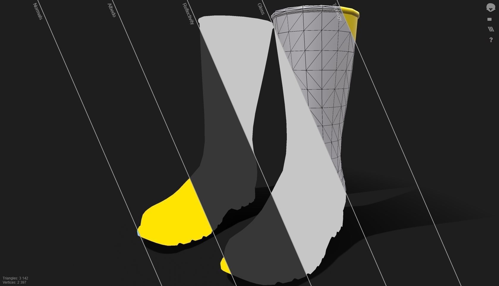 Rubber boots 3D model_9