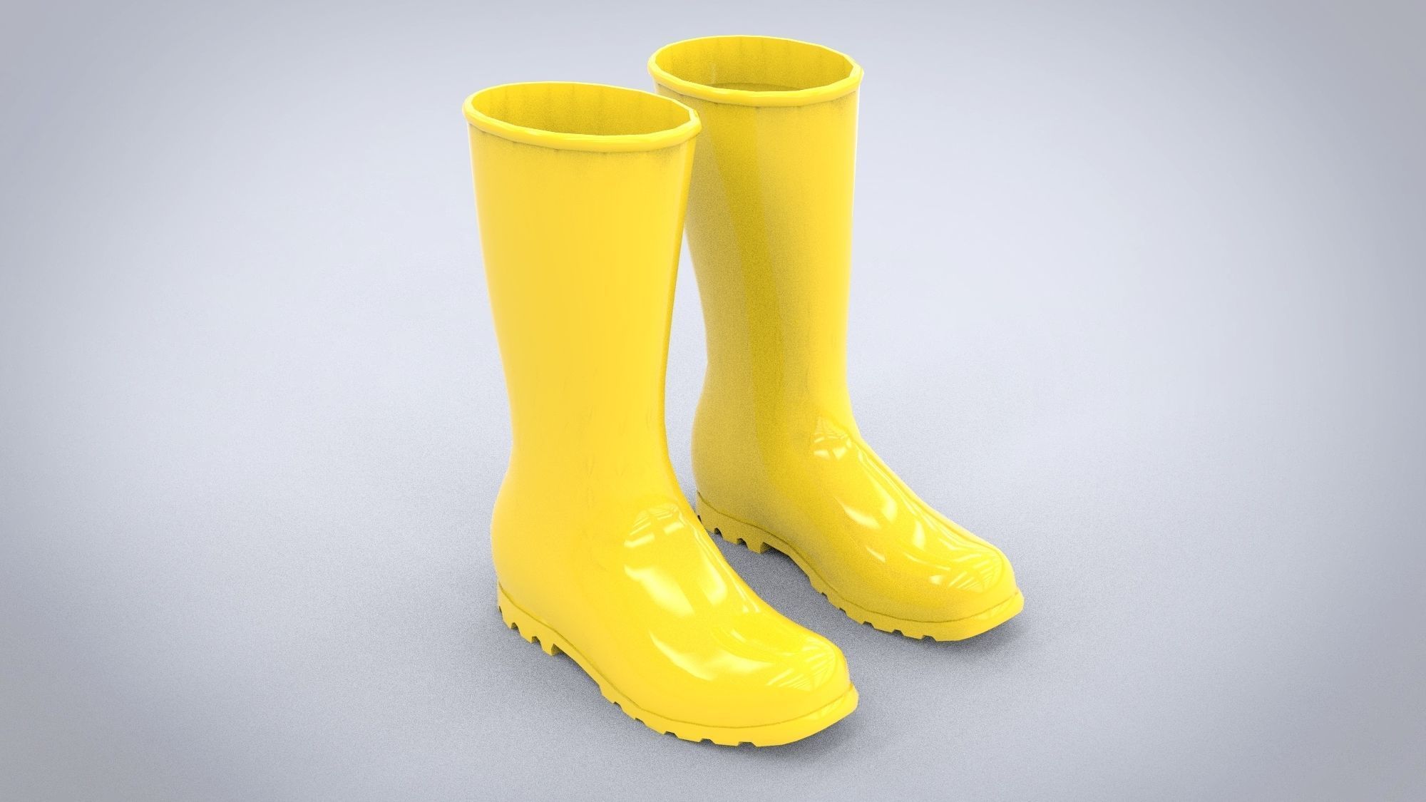 Rubber boots 3D model_4