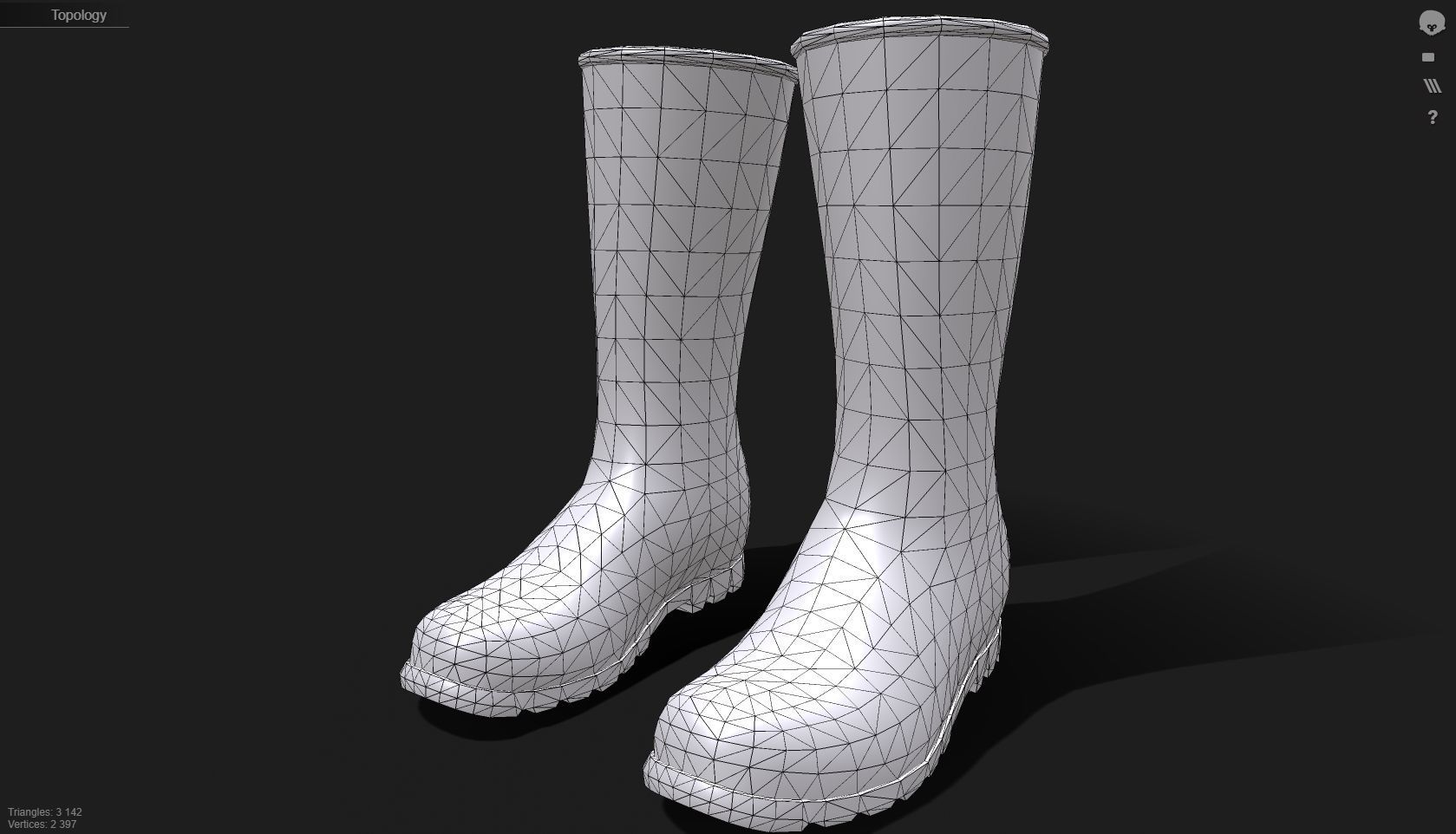 Rubber boots 3D model_10